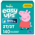 thumbnail image 2 of Pampers Easy Ups Training Underwear Peppa Pig, Size 4, 2T-3T, 2 of 25
