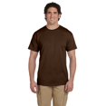 thumbnail image 1 of Jerzees Adult HiDENSI-T Short Sleeve Crew T-Shirt, 3X, Chocolate, 1 of 1