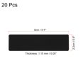 thumbnail image 2 of Unique Bargains 3'x1' Metal Name Plate Anodized Aluminium Self Adhesive Sign Tag Black 20 Pack, 2 of 6