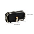 thumbnail image 3 of TACILIP Storage & Organization, Student Large Capaci Stationery Bag Button Three Layer Of Canvas High Appearance Succinct Storage Pen Bag, Home Decor, 3 of 7