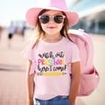 thumbnail image 2 of TZEWGL Cartoon Pencil Letter Print Short Sleeve Crewneck Basic Tees For Newborn Top For Girls Boys size 8-9T, 2 of 5