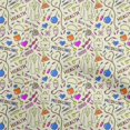 thumbnail image 1 of oneOone Georgette Viscose Medium Blue Fabric Tool Sewing Craft Projects Fabric Prints By Yard 42 Inch Wide, 1 of 4