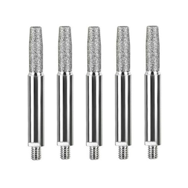 5pcs Chainsaw Sharpener Parts Diamond Coated Grinding Head Cylindrical Burr