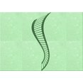 thumbnail image 1 of Ahgly Tapis Rectangulaire Lavable en Machine Vert Menthe, 2 Pieds x 5 Pieds, 1 of 7