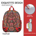 thumbnail image 4 of Zen Inspired Students Backpack - Yoga Mandala Design with Peace Serenity and Tranquility Pattern, Comfortable Dual Shoulder Support for School and Travel, 4 of 6