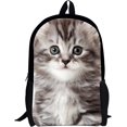 thumbnail image 1 of Cute Large Children School Bag Durable Lightweight Travel Backpack Small Cat, 1 of 4