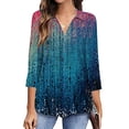 thumbnail image 2 of RKSTN Chemisiers Décontractés Boho à Imprimé Floral pour Femmes, Col en V, Manches Longues, Automne, Hauts à Imprimé Floral, Blouses Amples, Chemises, 2 of 6