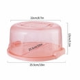 thumbnail image 2 of WIFKLSIIPG Boîte de Rangement Ronde pour Gâteau avec Poignée et Plateau Intérieur, 2 of 8