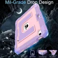 thumbnail image 3 of Case for iPad Air 11 Inch M3 2025 M2 2024 / iPad Air 5th 2022 / iPad Air 4th Generation 2020 10.9 Inch, Shockproof Protective Cover with Kickstand Shoulder Strap, 3 of 7
