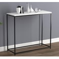 thumbnail image 3 of Safdie & Co. Table Console Blanche Avec Base En Metal Noir, 3 of 3