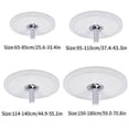 thumbnail image 2 of Housse de Table Ronde Élastique Ajustée Protecteur Durable Nappe Transparente pour Repas, Événements et Usage Quotidien, 2 of 8