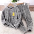 thumbnail image 2 of Boys Winter Outfits Set Long Sleeve Cartoon Print Tops and Pants for Kids 2PCS Clothes Set, 2 of 4
