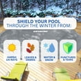 thumbnail image 2 of Swimline Hydrotools Silver King Winter Pool Cover for 21 x 42 Ft Above Ground Oval Pools, 2 of 7