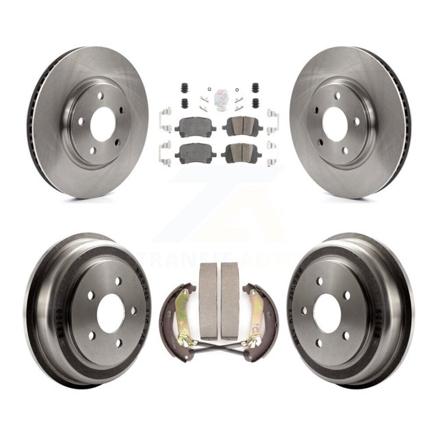 Transit Auto Front Rear Disc Brake Rotors Ceramic Pads and Drum Kit for Car Chevrolet Malibu K8A-105079