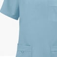 thumbnail image 4 of Women's Solid Color Loose Drawstring Pants Pocket Caregiver Short Sleeve V-Neck Top Nurse Uniform Set, 4 of 7