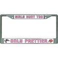 thumbnail image 1 of Les Filles Chassent Trop Chromé Cadre de Plaque License, 1 of 1