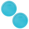 thumbnail image 1 of Pyrex 7201-PC 4-cup Surf Blue Replacement Food Storage Lid Made in the USA - 2 Pack, 1 of 3