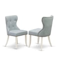 thumbnail image 4 of Pemberly Row 7-Piece Dining Set with Baby Blue Chairs and Cement Table Finish, 4 of 6