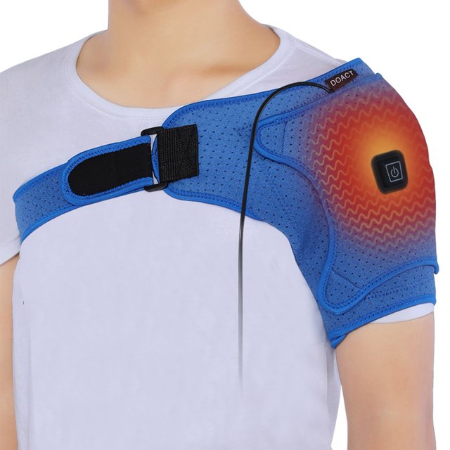 Heated Shoulder Support Brace Adjustable 3 Gears Heated Shoulder Pad, Electric Heating Shoulder Wrap For Shoulder Support