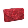 thumbnail image 2 of CHOK Lace Floral Envelope Handbag Evening Bag Wedding Bride Party Bag Coin Purses-White, 2 of 4