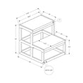 thumbnail image 4 of Monarch Specialties Ladder, Step Stool, Bedroom, Kitchen, Black Metal, Dark Taupe Laminate, Contemporary, 4 of 9
