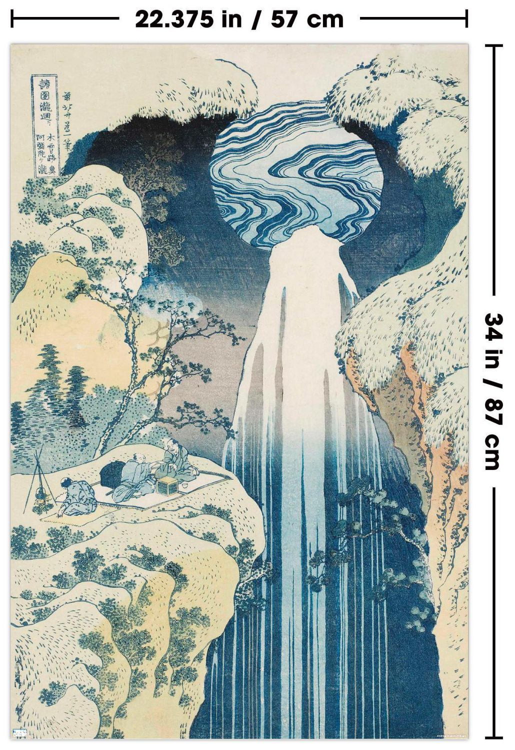 La cascade d'Amida dans les confins de la route de Kisokaido