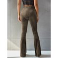 thumbnail image 3 of Wangsaura Women's Bootcut Yoga Pants Tummy Control Bootleg Velvet Sweatpants, 3 of 6