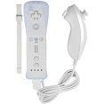 thumbnail image 1 of Remote Controller for Wii Nintendo,Wii Remote and Nunchuck Controllers with Silicon Case for Wii and Wii U（White）, 1 of 5