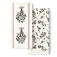 thumbnail image 1 of Holiday Time Cranberry Spice Collection Sprig 2-Pack Kitchen Linen Set, Red, 16" x 26", 1 of 4
