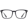 thumbnail image 1 of Blue Light Blocking Glasses Square Computer Eyewear Clear Lens Eyeglasses Frame - Black, 1 of 6