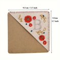 thumbnail image 3 of MesaSe Cool Hand Embroidered Corner Bookmark  Hand Sewn Felt Corner Letter Bookmark  Felt Triangle Bookmark  Cute Flower Letter Embroidery Bookmark  Bookmark For Book Lovers (Autumn) ZZZ, 3 of 7