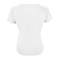 thumbnail image 5 of B91xZ Mode d'Été des Femmes 2024 Manches Courtes Col Rond Tops T Shirts, Blanc XXL, 5 of 5