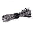 thumbnail image 1 of 5/16"x50' 5500lbs 4.8MMX15M 2.5Ton Towing Winch Rope Heavy Duty Cable String Line Synthetic Fiber With Sleeve Thimble ATV/UTV/ ,Durable & Safe, 1 of 5