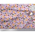 thumbnail image 2 of Soimoi Polyester Crepe Fabric Leaves & Reindeer Animal Printed Fabric 1 Yard 42 Inch Wide, 2 of 3