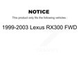 thumbnail image 2 of CMX Kit de Rotors de Frein à Disque avant Arrière pour Voiture 1999-2003 Lexus RX300 FWD K8-101294, 2 of 8