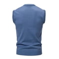 thumbnail image 3 of Birdeem Man Color Match Knit Tartan V-Neck Waistcoat, 3 of 3