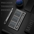 thumbnail image 2 of 31-In-1 Mini Precision Screwdriver Set, Silver Repair Tool Kit for Electronics & Gadgets, Magnetic Bits & Durable Handle, Sandblasted Anodized Grip, Lightweight & Compact,, 2 of 7