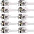 thumbnail image 1 of Polished Chrome Door Handles Interior Square Privacy Door Levers Door Handles Interior Door Lock for Bedroom and Bathroom Reversible for Right/Left Side Doors, 1 of 6