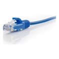 thumbnail image 2 of C2G Câble de Réseau Ethernet Mince de 5 Pi Cat6 Sans Accroc Non Blindé (UTP) - Bleu - Câble de Patch - RJ-45 (m) vers RJ-45 (m) - 5 Pi - UTP - CAT 6 - Moulé, Sans Accroc - Bleu, 2 of 3