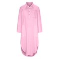 thumbnail image 4 of Birdeem Robe Femme Mode Unie à Manches Longues avec Poches et Col Rabattu, 4 of 8