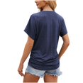 thumbnail image 3 of FAIWAD Women's Short Sleeve Summer Tunic Tops Casual Round Neck Basic Solid Color Stretch Pullover Tops, 3 of 4