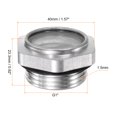 thumbnail image 2 of Unique Bargains 4pcs Air Compressor Oil Sight Glass G1" Male Aluminum Hex Head Oil Indicator Window, 2 of 5