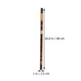 thumbnail image 2 of BRIGHTFUFU 4Set Traditional Chinese Design Brown Bamboo Flute Instrument for Musical Instrument 26.8x1x1in, 2 of 8