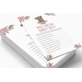 thumbnail image 4 of Inkdotpot Bear Jungle Animals Who Knows Daddy BestBaby Shower GameCards FunActivity Cards Set Of 50Party Theme, 4 of 5