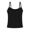 thumbnail image 4 of 2025 Women Spaghetti Strap Neck Mens Vests Sweater Ribbed Tank Tops Slim Vintage Top Fitted Camisole Basic Sleeveless Sweater Vests for Women Layering, 4 of 5