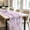 Pourpre_base8592, variante sur Chemin de Table en Polyester Transparent à Broderie Florale, Décor de Table Léger et Décoratif pour Table à Manger