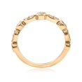 thumbnail image 3 of 1/2ct Diamond Wedding Ring 14k Yellow Gold Stackable Bezel 3/4 Eternity Band, 3 of 4