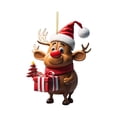 thumbnail image 1 of PEONAVET Elk Hanging Sign Acrylic Flat Hanging Cute Christmas Decoration, 1 of 1