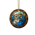 thumbnail image 1 of Birdeem Christmas Acrylic Pendant Concave Textured Round Pendant Decoration, 1 of 1
