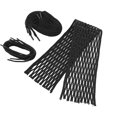 thumbnail image 4 of Lacrosse Corde en Maille, Nylon Résistant aux Déchirures Noir Kit de Lacrosse pour Entraînement, 4 of 7